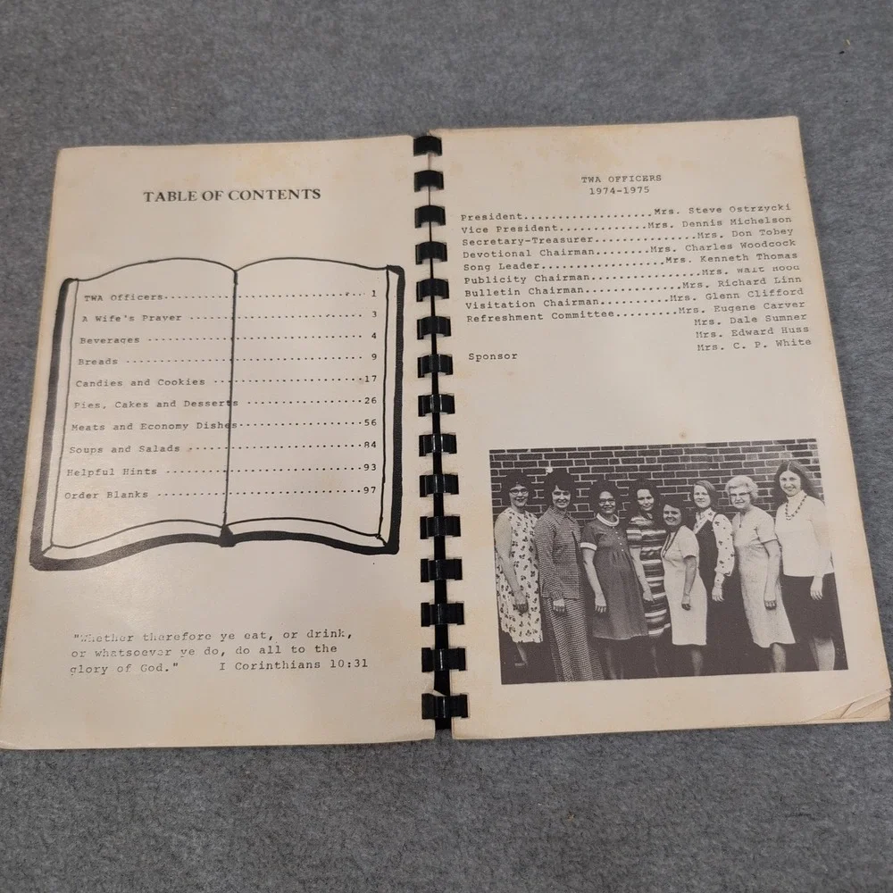 The Bread of Life Favorite Recipes Tennessee Temple Wives Cookbook Spiral Bound - Picture 2 of 2